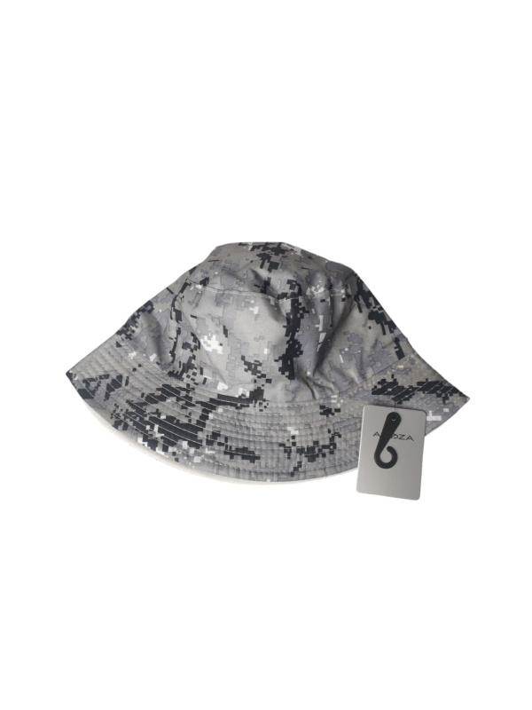 Palarie de soare unisex, Boonie Cap, model camuflaj marunt, marime universala, Gri