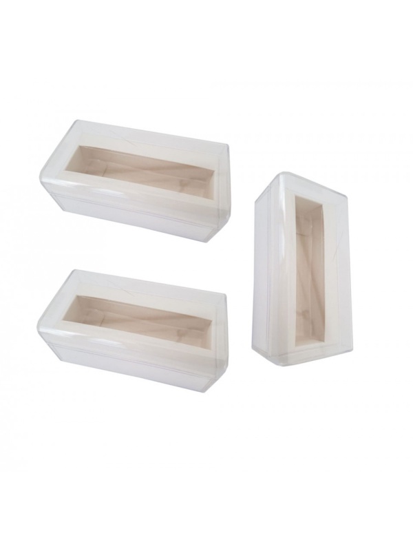 Set 3 Bucati, Cutie din plastic pentru cadouri, 104x55x46mm, transparenta