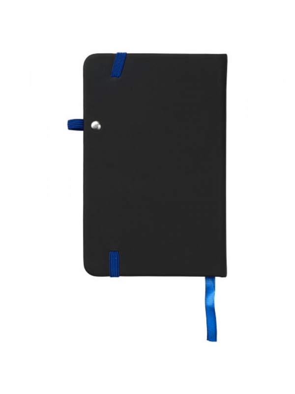 Agenda Dictando Noir A6, 96 file, coperti cartonate, cu semn si elastic, Albastra