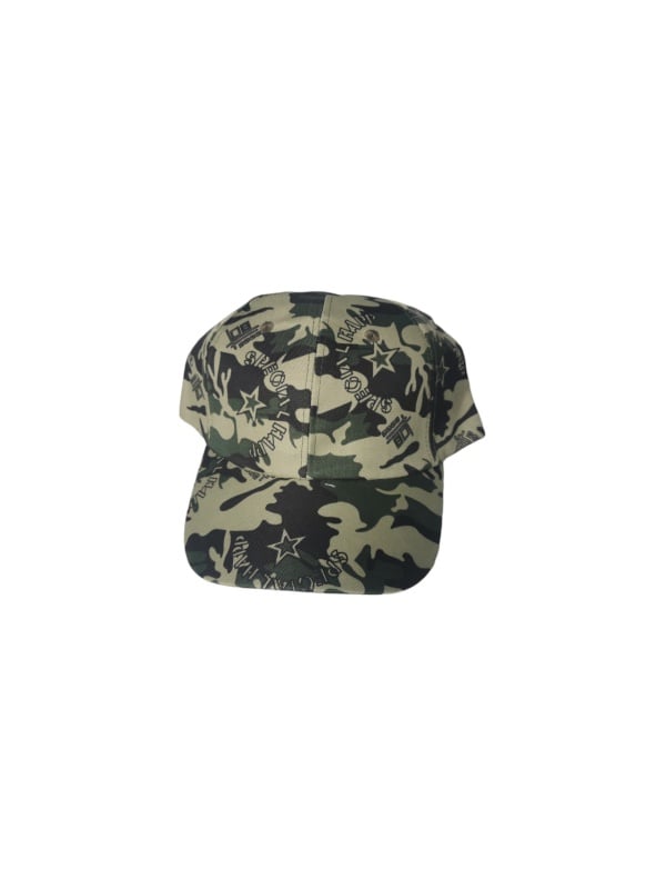 Sapca de soare unisex, AZOZA, model camuflaj mare, marime universala, Verde