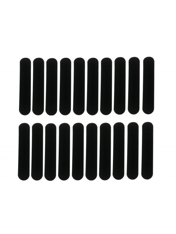 Set 20 Bucati, plic de protectie pentru stylus sau pix, textura catifelata, negru