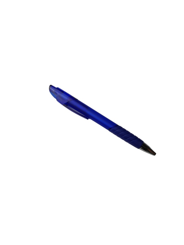 Set 5 bucati, Pix Clasic Rubber Grip, mina Neagra, corp ergonomic, Albastru