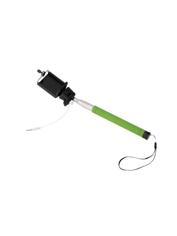 Selfie stick clasic, compact, pentru telefoane mobile, 100cm, Verde Lime