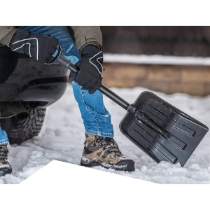 Lopata de zapata pentru masina, demontabila in 3 elemente, 94 cm, Neagra
