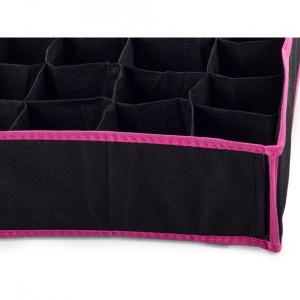 Organizator pentru sosete si lenjerie intima cu 20 de compartimente, Roz