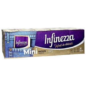 Set 10 pachete, Servetele nazale Infinezza, Mini pocket, 4 straturi - Img 2