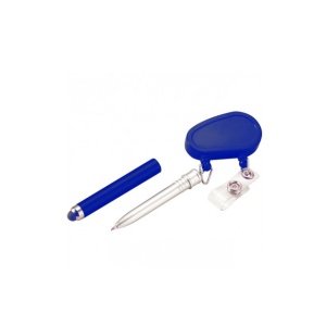 Set 15 Bucati, suport retractabil pentru ecuson prevazut cu stylus pen si pix, Multicolor - Img 5