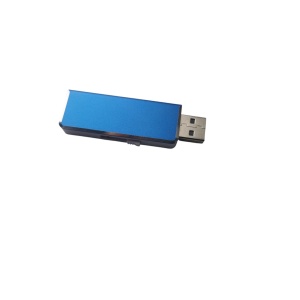 Stick USB Flash drive, Reflects, dotat cu buton culisabil, 8GB, Albastru