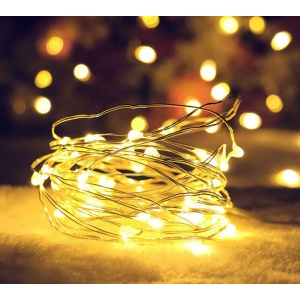 Ghirlanda lumini tip zana, micro fairy, 115 cm, 10 led-uri, lumina alb cald