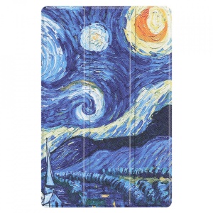 Husa smart cover tableta, pentru Lenovo Tab P11 Plus 11 inch J616/J607 starry sky, albastru - Img 1