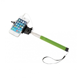 Selfie stick clasic, compact, pentru telefoane mobile, 100cm, Verde Lime