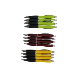 Set 12 bucati, Pixuri Metalice cu Soft Grip, ergonomice, Multicolor - Img 1