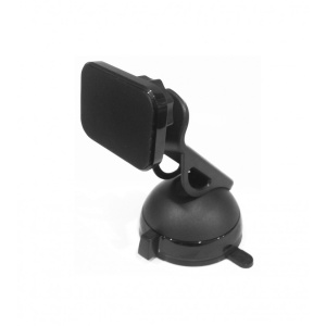 Suport auto magnetic, CT0222, fixare cu ventuza, rotire 360 grade, negru