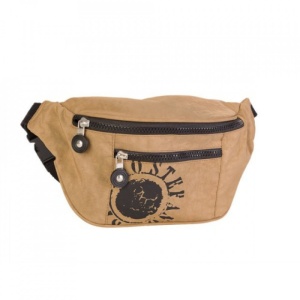 Borseta unisex Stefano Casual Collection, 3 compartimente, Bej