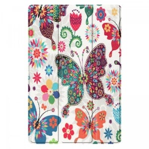 Husa Smart Cover tableta, pentru Huawei MatePad 11 - 10.95 inch, fluturi, alb - Img 4