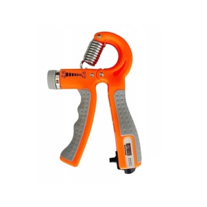 Presa de antebrat pentru exercitii, resistenta 10-60 kg, contor integrat, Portocaliu