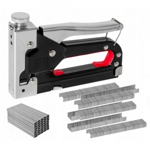 Set capsator manual pentru tapiterie, marca Stanmot plus 5000 capse, Negru
