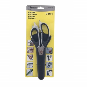 Foarfeca 9 in 1, cu suport magnetic, Neagra Multitool 