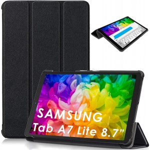 Husa Smart Cover pentru Tableta Samsung Galaxy Tab A7 Lite (SM-T220/T225) 8.7 neagra