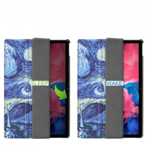 Husa smart cover tableta, pentru Lenovo Tab P11 Plus 11 inch J616/J607 starry sky, albastru - Img 3