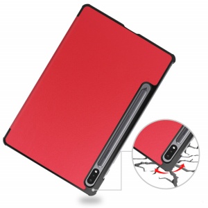 Husa Smart Cover tableta, pentru Samsung Galaxy Tab S8 X700 X706 11 inch 2022, rosie - Img 5