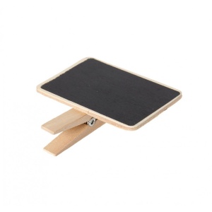 Ornament de masa, carlig cu pancarda tip tabla scolara, pentru scris cu creta