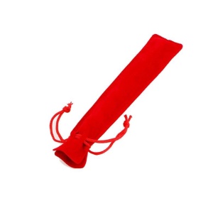 Saculet Rosu din Catifea pentru Stylus sau Pix - Plic elegant cu snur