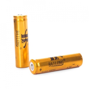 Set 2 bucati, Acumulatori Bailong 18650, Li-Ion, 8800 mAh, 4.2V, Gold edition