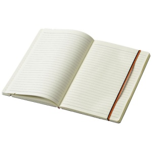 Agenda A5 JournalBooks, inchidere cu elastic, suport pix, 80 file, dictando, Orange