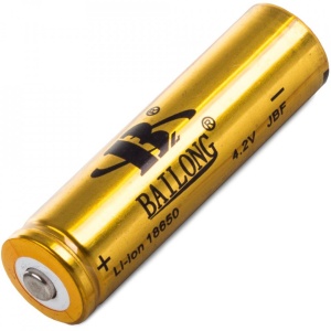 Set 2 bucati, Acumulatori Bailong 18650, Li-Ion, 8800 mAh, 4.2V, Gold edition