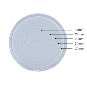 Set 5 bucati, cutie universala pentru monede, 40 mm