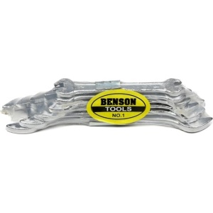 Set 6 bucati, chei fixe cu maner scurt, 6-17 mm, otel inoxidabil, Argintii