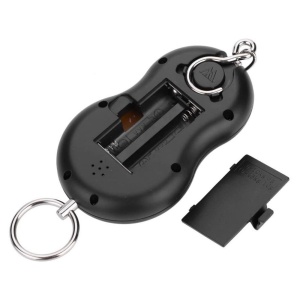 Cantar digital cu maner si carlig, Model Smile, 0-50 kg, iluminat LED, Negru