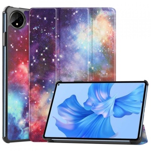 Husa Smart Cover tableta, pentru Huawei MatePad Pro 11 2022, model galaxie, roz - Img 4