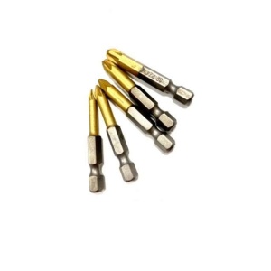 Set 5 bucati, Bituri pentru surubenlita, 50mm, PZ0, PZ1, PZ2, PZ3 si PZ4 - Img 2