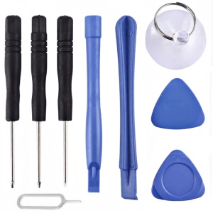 Set 9 piese, scule service pentru telefoane si tablete, include cheita SIM
