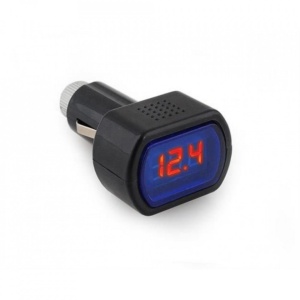 Tester pentru baterie auto, display  LED, afisare in timp real, negru