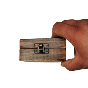 Cutie din lemn pentru cadouri, tip Cufar, 101x55x50mm, model Triunghi