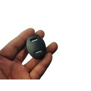 Incarcator Auto Universal pentru tablete si telefoane, 2 porturi, 5v 2A, Negru