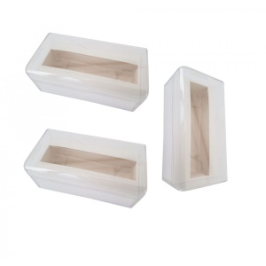 Set 3 Bucati, Cutie din plastic pentru cadouri, 104x55x46mm, transparenta