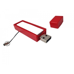 Stick USB Flash drive, Reflects NOTES, dotat cu, compartiment de notite, 4GB, Rosu - Img 6
