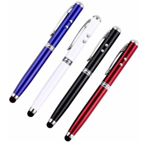 Stylus Pen Visiniu cu laser, lanterna si pix cu pasta neagra. - Img 2