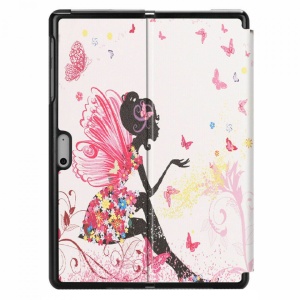 Husa smart cover tableta, pentru Microsoft Surface Go 3 10.5, model zana, roz