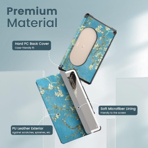 Husa Smart Cover tableta, pentru Pixel Tablet 11 inch 2023, sakura - Img 2
