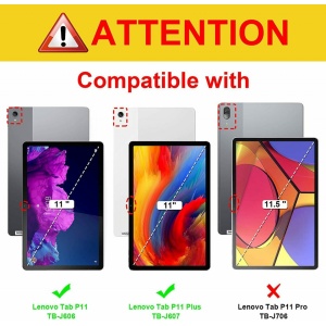 Husa TPU frosted, pentru tableta Lenovo Tab P11 Plus 11 inch J616/J607 ,transparent mat - Img 2