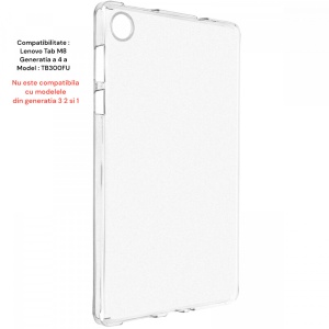 Husa TPU, pentru tableta Lenovo Tab M8 gen 4 TB-300FU, frosted mat - Img 4