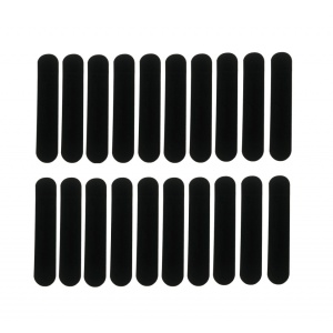 Set 20 Bucati, plic de protectie pentru stylus sau pix, textura catifelata, negru