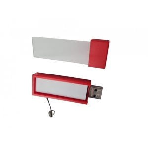 Stick USB Flash drive, Reflects NOTES, dotat cu, compartiment de notite, 4GB, Rosu - Img 7