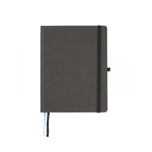 Agenda Conference Lux, coperti cartonate, piele ecologica, B5, 242x187 mm, 86 file, Neagra