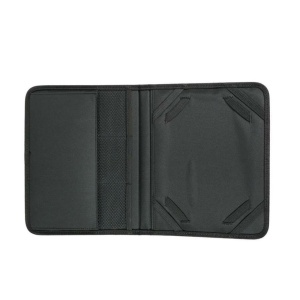 Husa universala pentru tablete, model tip Mapa, prevazuta cu organizator, Neagra